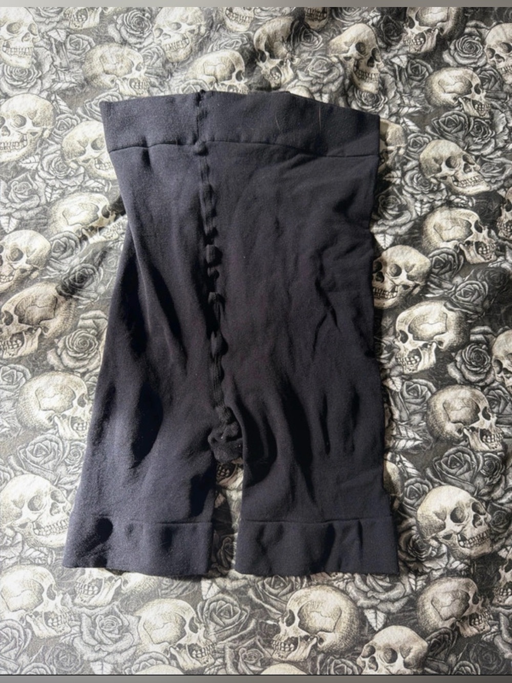 Black womans Snag Shapewear under Shorts
